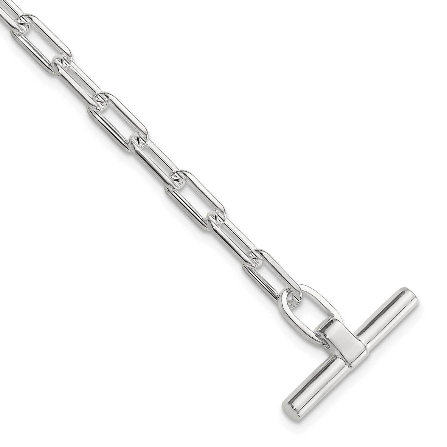 Open Link 6.5 Inch 1 Inch Extender Toggle Bracelet Sterling Silver QG6395-6.5