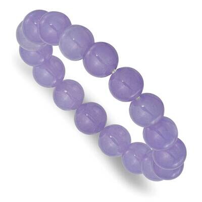 Lavender Quartz 10mm Beaded Stretch Bracelet QH5735, MPN: QH5735,