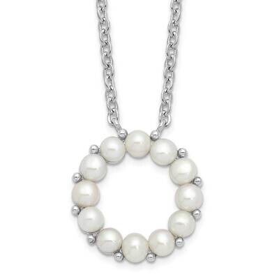 3-3.5mm Fwc Pearl 1.75 Inch Extension Necklace Sterling Silver Rhodium-Plated QH5567-16, MPN: QH556…