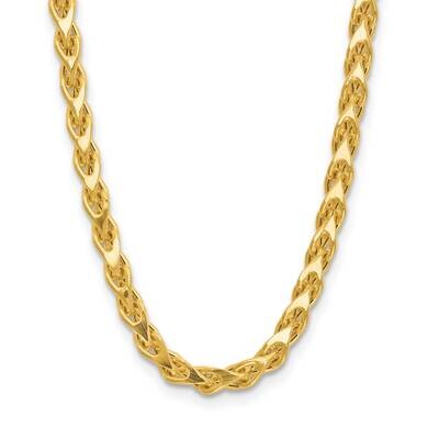 3mm Fancy Link Franco Necklace 14k Polished Gold SF2996-18, MPN: SF2996-18,