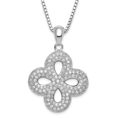 &amp; CZ Brilliant Embers 2 Inch Extension Necklace Sterling Silver QMP521-18, MPN: QMP521-18, 88395703…