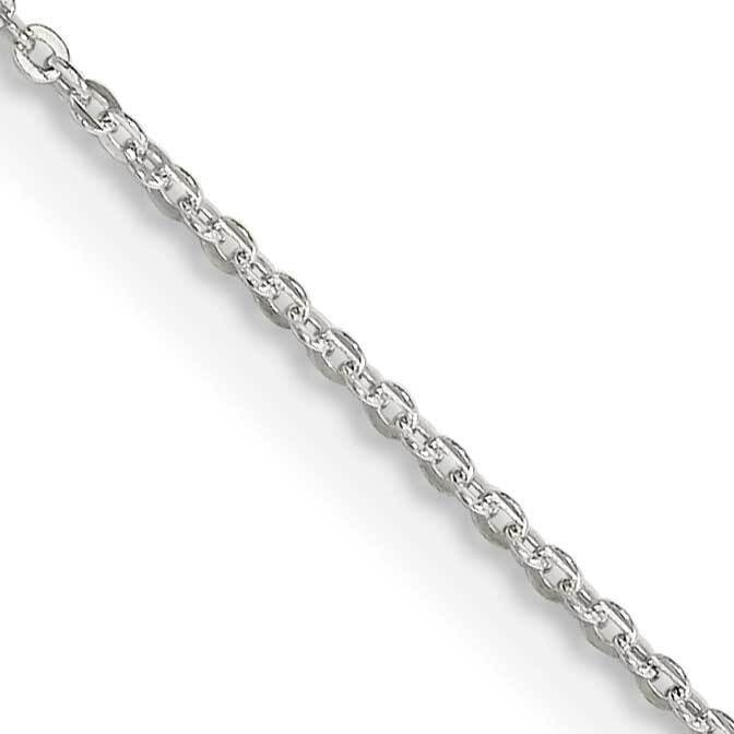 1.15mm Flat Cable Chain 22 Inch Sterling Silver QPE62-22, MPN: QPE62-22,