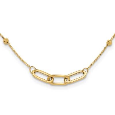Diamond-Cut Fancy Necklace 14k Polished Gold SF3033-18, MPN: SF3033-18,