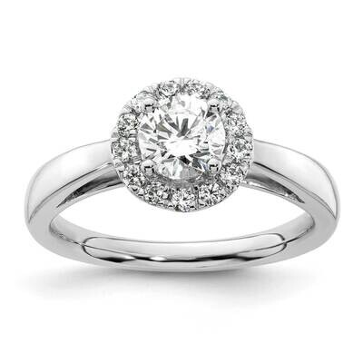 Diamond Si1/Si2 G H I Rnd Halo Semi-Mount Eng R 14k White Gold RM2038E-075-WLG, MPN: RM2038E-075-WL…