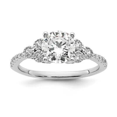 Diamond Si1/Si2 G H I Semi-Mount Engagement Rin 14k White Gold RM7815E-175-WLG, MPN: RM7815E-175-WL…