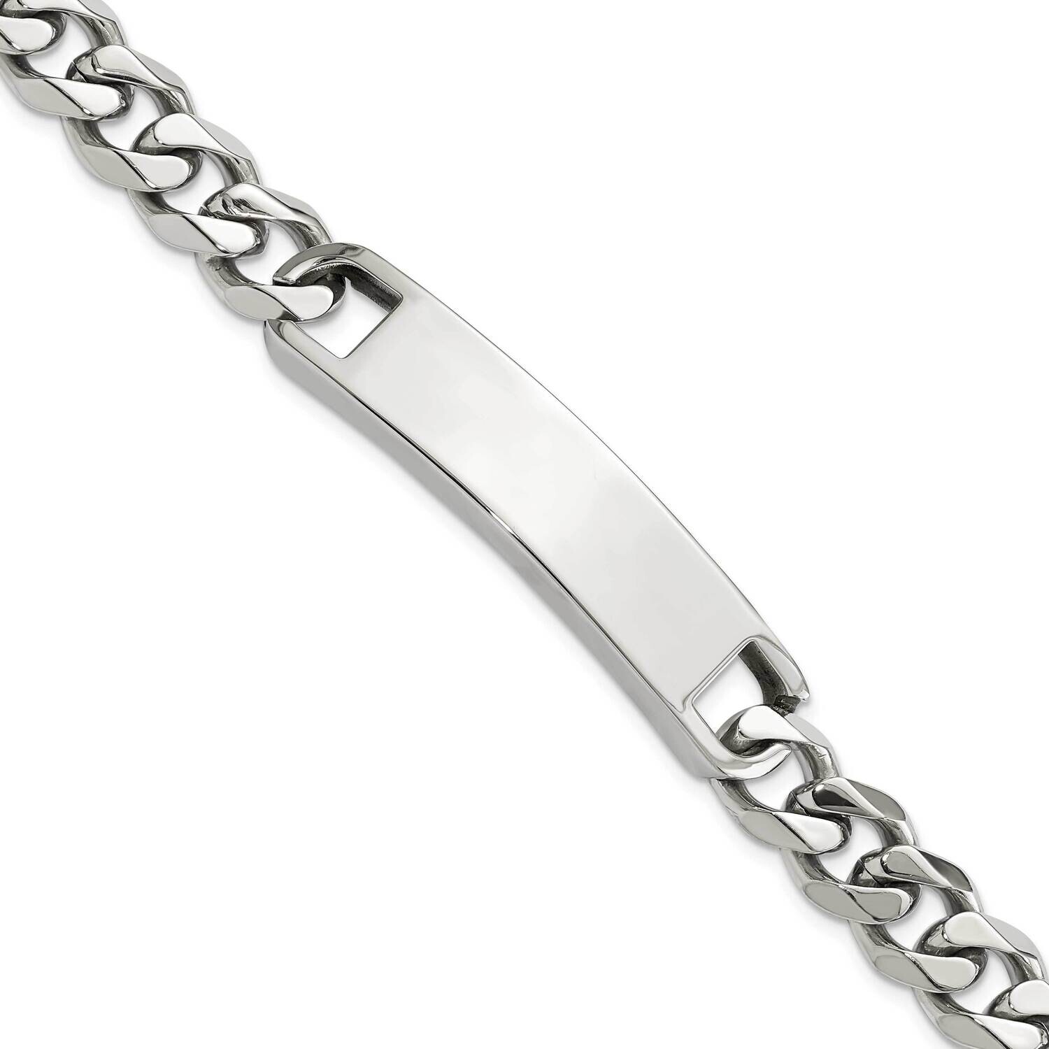 Chisel Polished Curb Link 8.5 Inch Id Bracelet Stainless Steel SRB3086-8.5 by Chisel, MPN: SRB3086-…