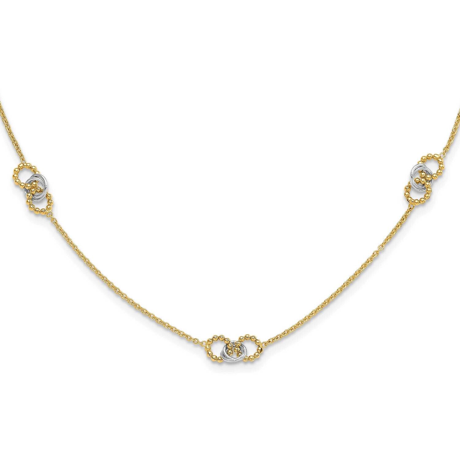 16 Inch 2 Inch Extender Necklace 14k Two-Tone Gold SF3031-16