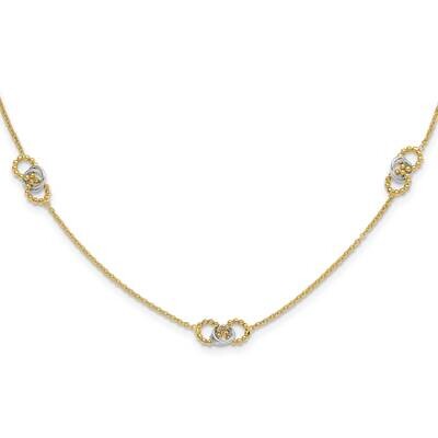 16 Inch 2 Inch Extender Necklace 14k Two-Tone Gold SF3031-16, MPN: SF3031-16,