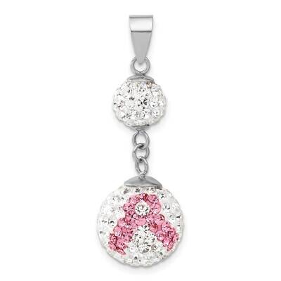 Crystal Awareness Double Bead Pendant Sterling Silver QP3937, MPN: QP3937,