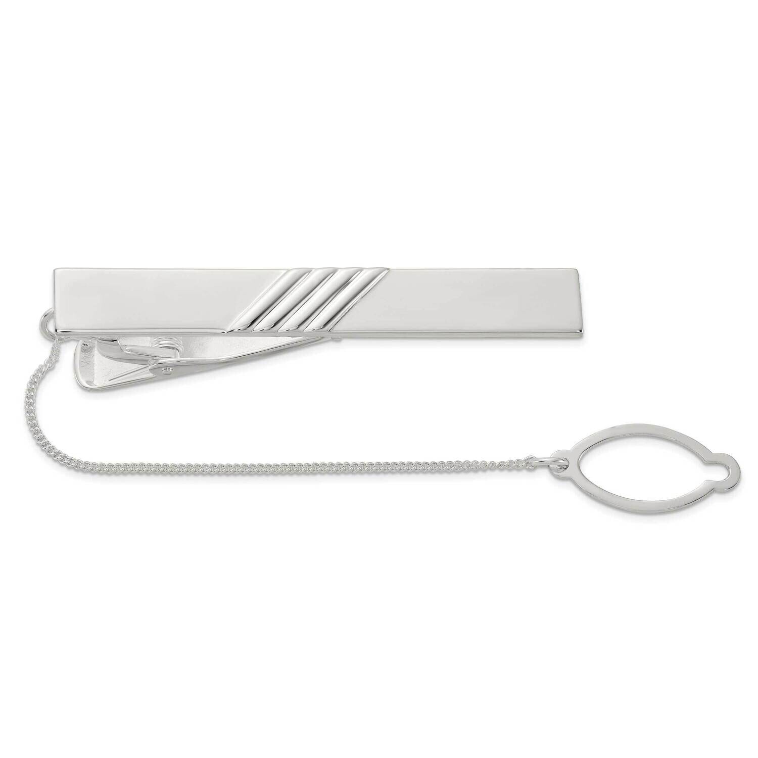 Tie Chain Tie Bar Sterling Silver Polished QQ660 by Men&#39;s Jewelry and Accessories, MPN: QQ660,
