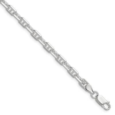 Diamond-Cut 4.75mm Marine Link Chain 8 Inch Sterling Silver Polished QMA120-8, MPN: QMA120-8,