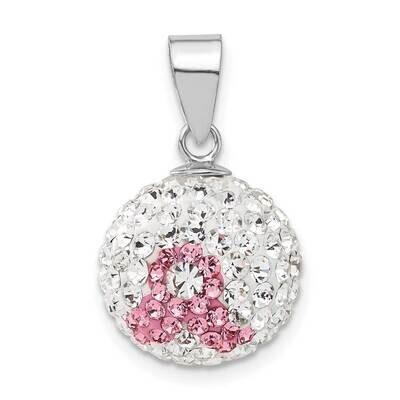 Crystal Awareness Bead Pendant Sterling Silver QP3938, MPN: QP3938,