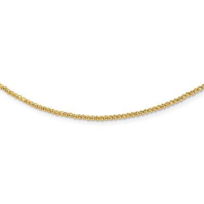 Diamond-Cut Beaded 18 Inch Necklace 14k Polished Gold SF3023-18, MPN: SF3023-18,