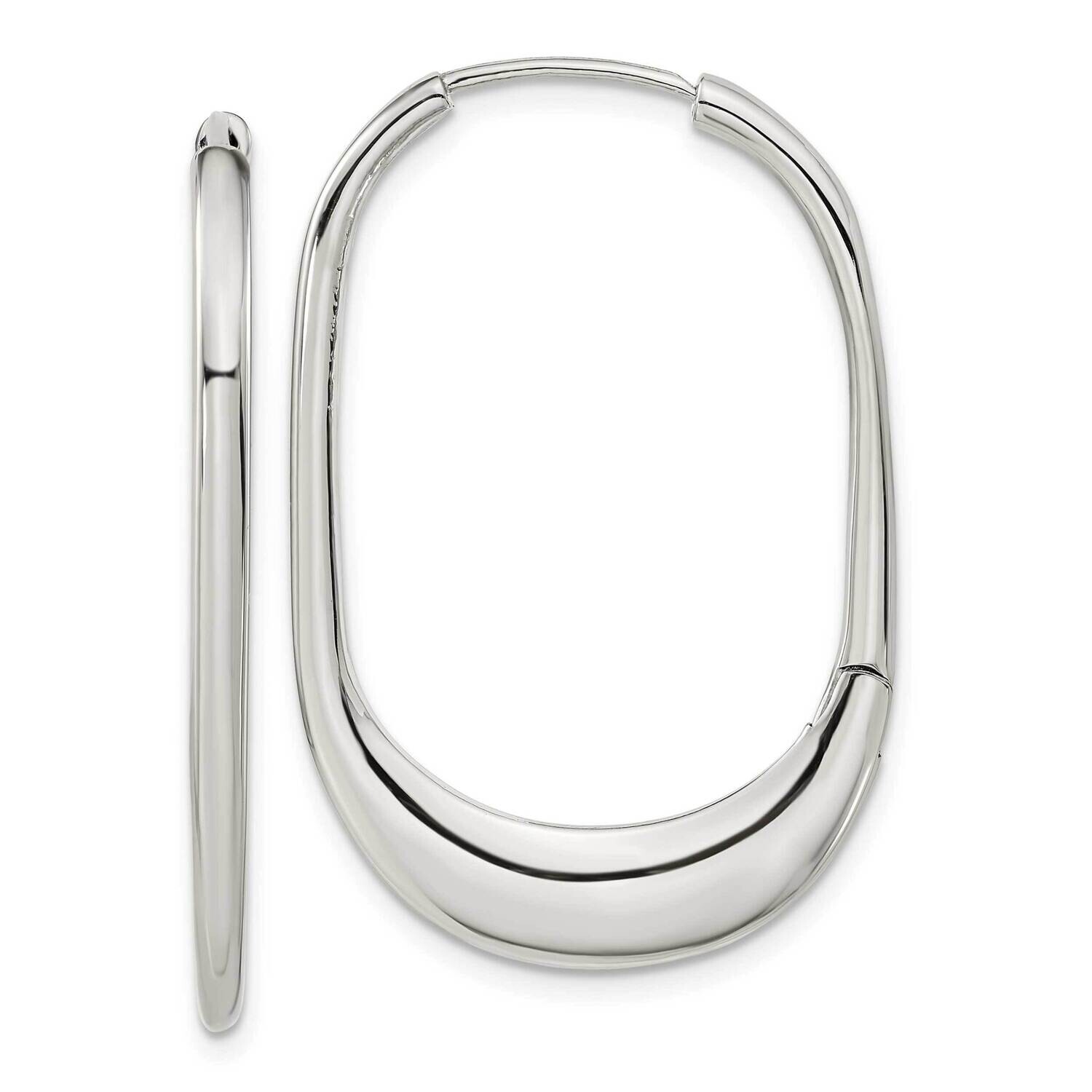 Chisel Polished Hinged Hoop Earrings Stainless Steel SRE1577 by Chisel, MPN: SRE1577, 883957747132