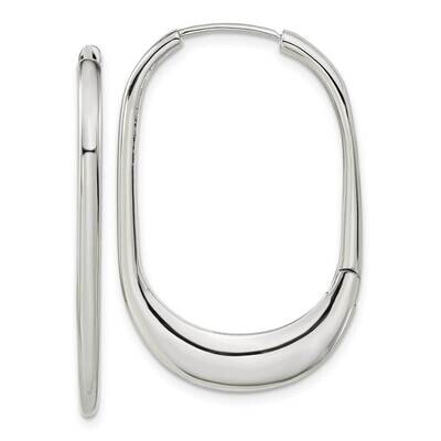 Chisel Polished Hinged Hoop Earrings Stainless Steel SRE1577 by Chisel, MPN: SRE1577, 883957747132