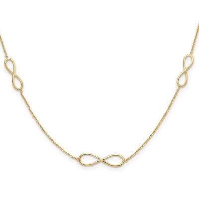 Infinity Stations 16 Inch 2 Inch Extender Necklace 14k Polished Gold SF3067-16, MPN: SF3067-16,
