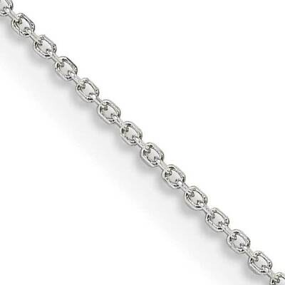 1mm 8 Sided Diamond-Cut Cable Chain 14 Inch Sterling Silver QPE64-14, MPN: QPE64-14,