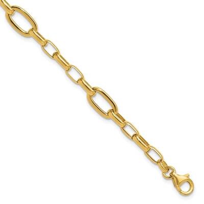 Fancy Cable Link Bracelet 7.5 Inch 14k Polished Gold SF3015-7.5, MPN: SF3015-7.5,