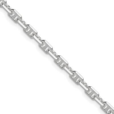 Diamond-Cut 3.75mm Marine Link Chain 18 Inch Sterling Silver Polished QMA100-18, MPN: QMA100-18,