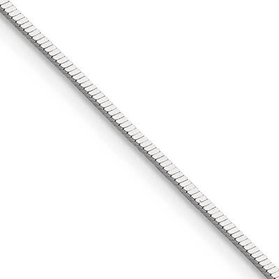 1mm Square Snake Chain 24 Inch Sterling Silver Polished QSQ035-24, MPN: QSQ035-24,