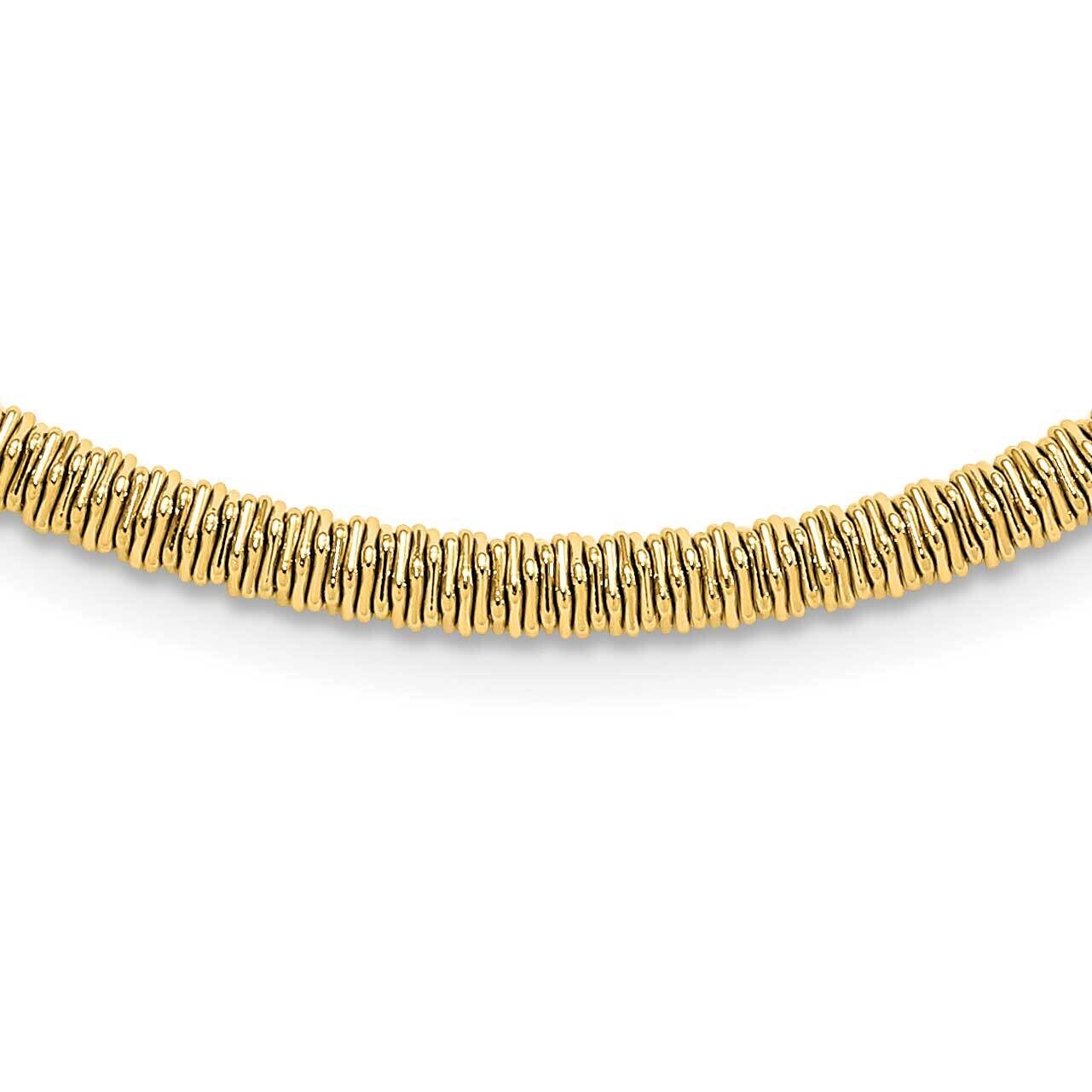Yellow Ip-Plated Textured Mesh 1.5 Inch Extender Necklace Stainless Steel SRN1393-20 by Chisel, MPN…