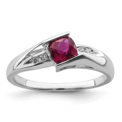 China 1-5X5 Anc Created Ruby 4-.01 Rd Dias Stone:A Mel:F60 RLS4876/CRRU-SS-7-C, MPN: RLS4876/CRRU-S…