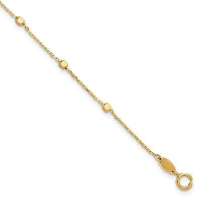 Cube Stations Bracelet 7.75 Inch 14k Polished Gold SF2975-7.75, MPN: SF2975-7.75,