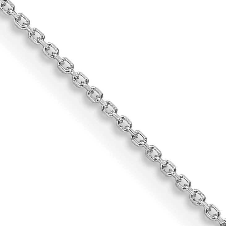 1mm 8 Sided Diamond-Cut Cable Chain 14 Inch Sterling Silver Rhodium-Plated QPE64R-14, MPN: QPE64R-1…