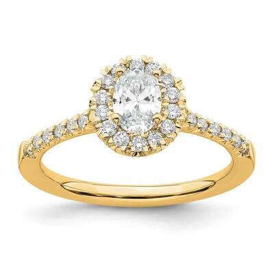 True Origin Diamond Vs/Si D E F Complete Oval Halo Eng. R 14k Gold RM2058E-050-CYLD, MPN: RM2058E-0…