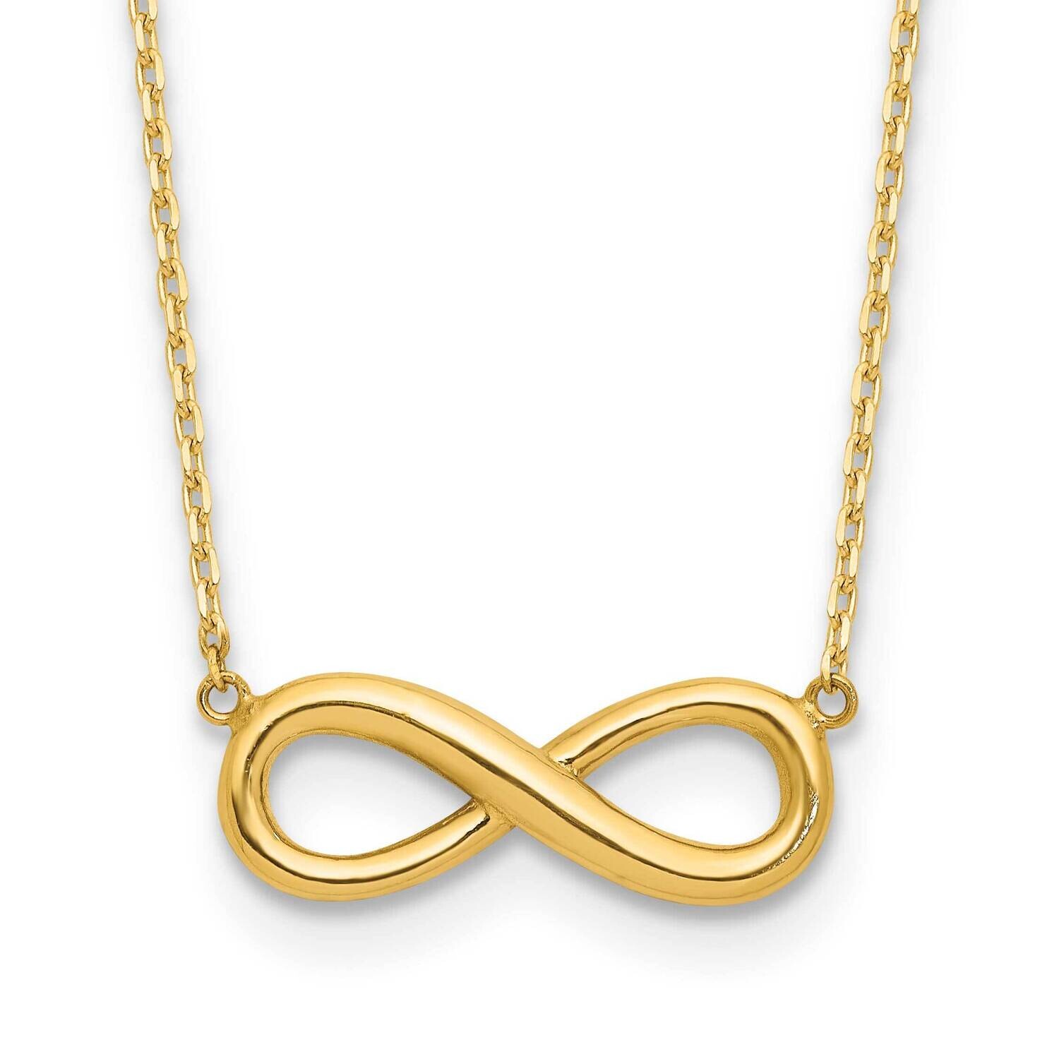 Infinity 16.5 Inch 1 Inch Extension Necklace 14k Polished Gold SF3049-16.5, MPN: SF3049-16.5,