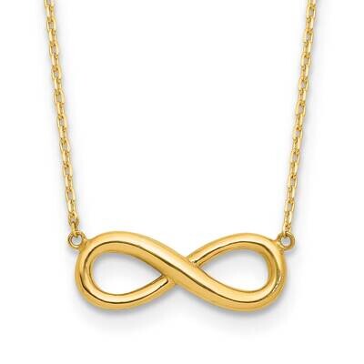 Infinity 16.5 Inch 1 Inch Extension Necklace 14k Polished Gold SF3049-16.5, MPN: SF3049-16.5,