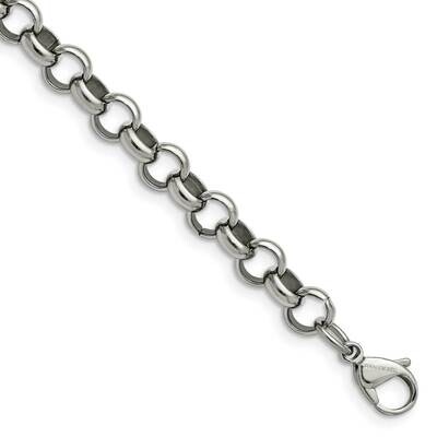 Chisel Polished 8mm 7.75 Inch Rolo Chain Stainless Steel SRN232-7.75 by Chisel, MPN: SRN232-7.75, 8…