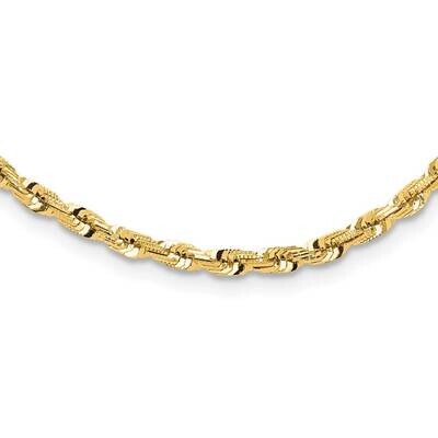 Diamond-Cut Fancy Twisted 18 Inch Necklace 14k Polished Gold SF3022-18, MPN: SF3022-18,