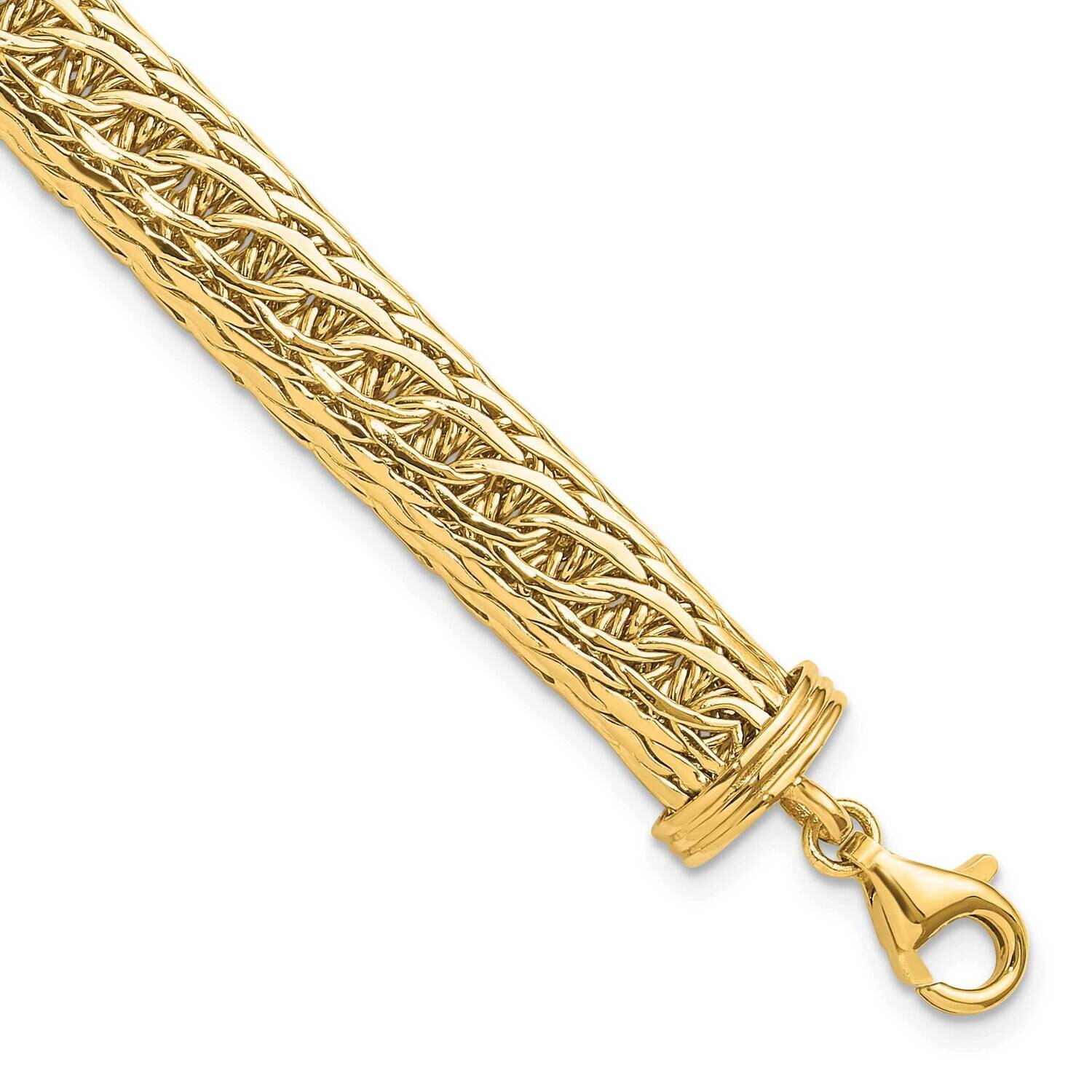 8.25mm Fancy Multi-Link Bracelet 8.25 Inch 14k Gold SF2967-7.5, MPN: SF2967-7.5,