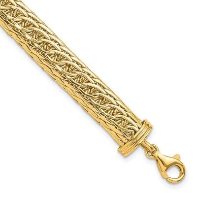 8.25mm Fancy Multi-Link Bracelet 8.25 Inch 14k Gold SF2967-7.5, MPN: SF2967-7.5,