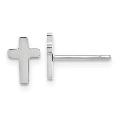 Chisel Polished Cross Earrings Stainless Steel SRE1631 by Chisel, MPN: SRE1631, 883957750194