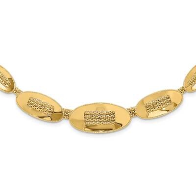Textured Fancy Plus 2 Inch Extender Necklace 14k Polished Gold SF2984-16, MPN: SF2984-16,
