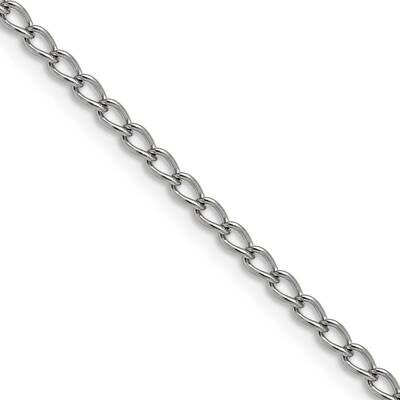 Chisel Polished 3mm 22 Inch Curb Chain Stainless Steel SRN225-22 by Chisel, MPN: SRN225-22, 8839577…