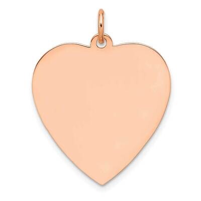 Rg Plated Engraveable Heart Polished Front Satin Back Disc Sterling Silver QM548R/35, MPN: QM548R/3…