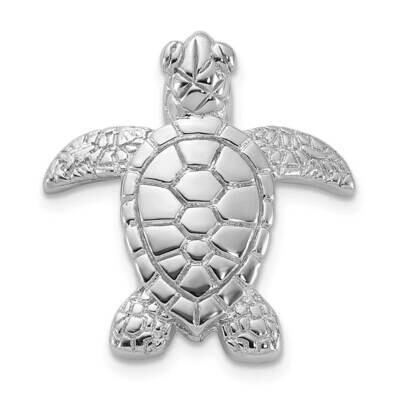 Turtle Pin Sterling Silver Rhodium-Plated QP5721, MPN: QP5721,