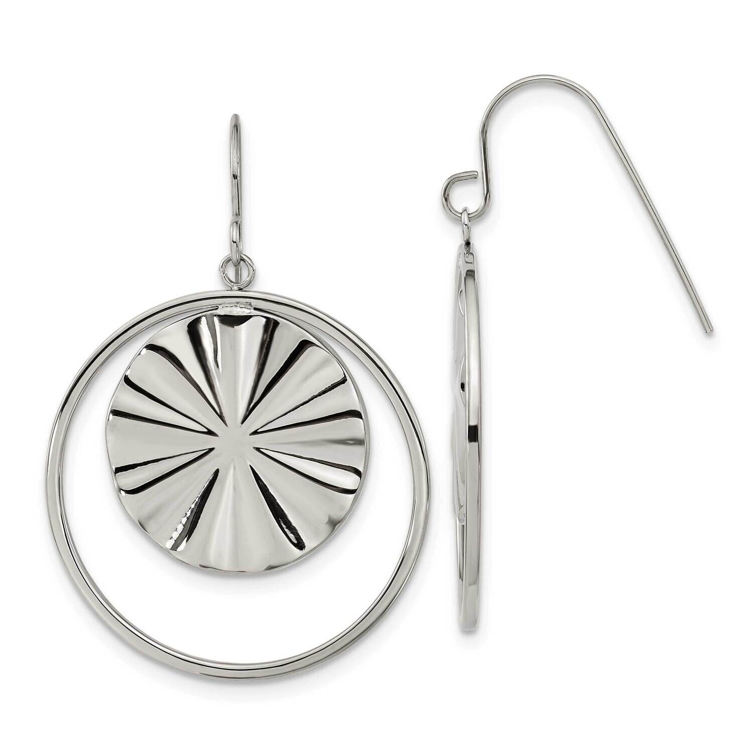 Chisel Polished Dangle Shepherd Hook Earrings Stainless Steel SRE1595 by Chisel, MPN: SRE1595, 8839…