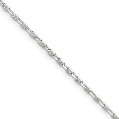 Diamond-Cut 1.75mm Marine Link Chain 18 Inch Sterling Silver Polished QMA050-18, MPN: QMA050-18,