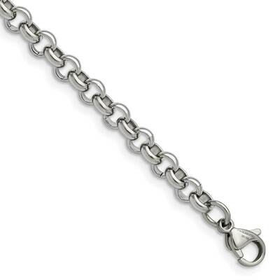 Chisel Polished 6mm 7.5 Inch Rolo Chain Stainless Steel SRN231-7.5 by Chisel, MPN: SRN231-7.5, 8839…