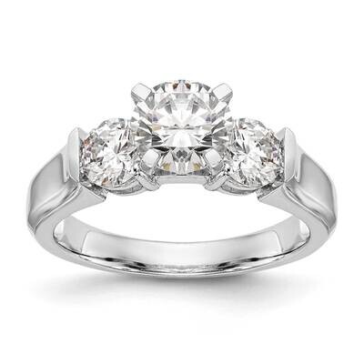 Platinum Gold 3-Stone Engagement Mounting RM2961E-100/075-PL, MPN: RM2961E-100/075-PL,