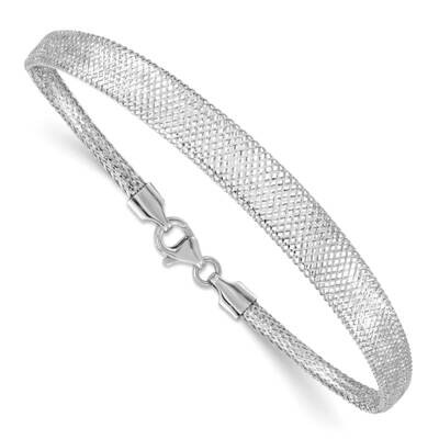 Stretch Mesh Graduated Bracelet 7 Inch 14k White Gold SF2744W-7, MPN: SF2744W-7, 196904100202