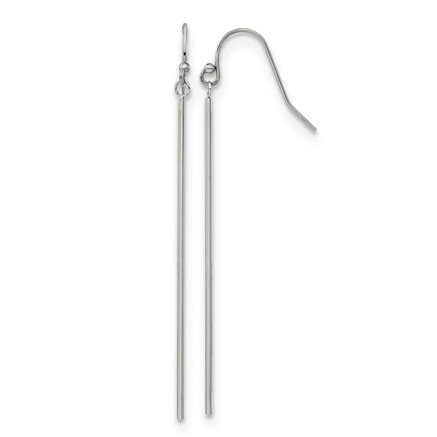 Chisel Polished Bar Dangle Shepherd Hook Earrings Stainless Steel SRE1601 by Chisel, MPN: SRE1601, …