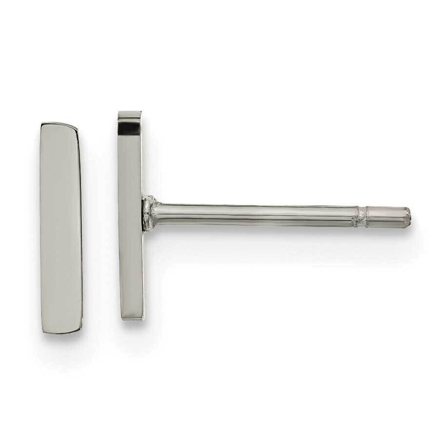 Chisel Polished Vertical Bar Earrings Stainless Steel SRE1633 by Chisel, MPN: SRE1633, 883957750477