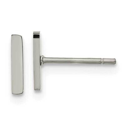 Chisel Polished Vertical Bar Earrings Stainless Steel SRE1633 by Chisel, MPN: SRE1633, 883957750477