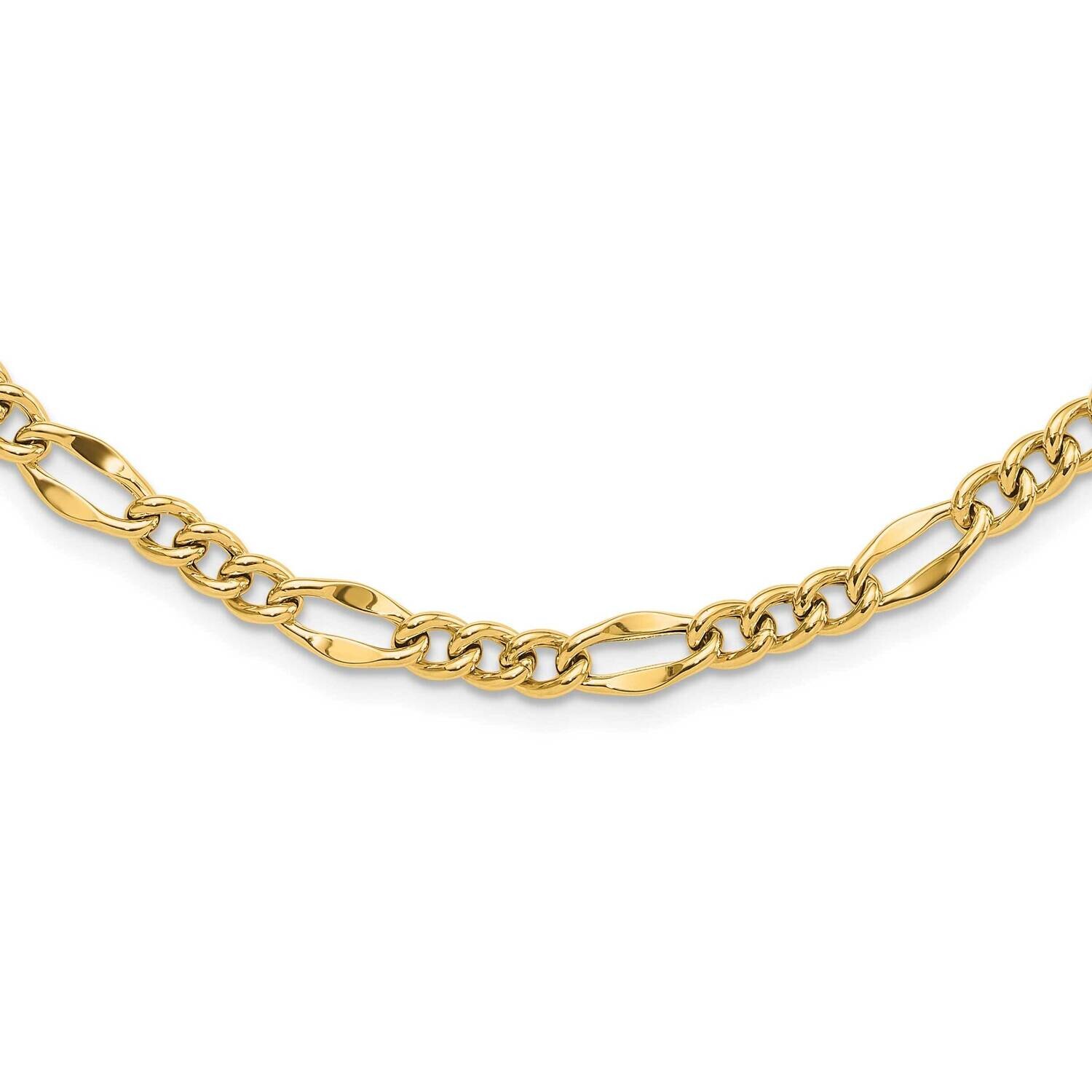 Figaro 24.25Inch Necklace 14k Polished Gold SF2989-24.25, MPN: SF2989-24.25,
