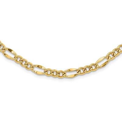 Figaro 24.25Inch Necklace 14k Polished Gold SF2989-24.25, MPN: SF2989-24.25,